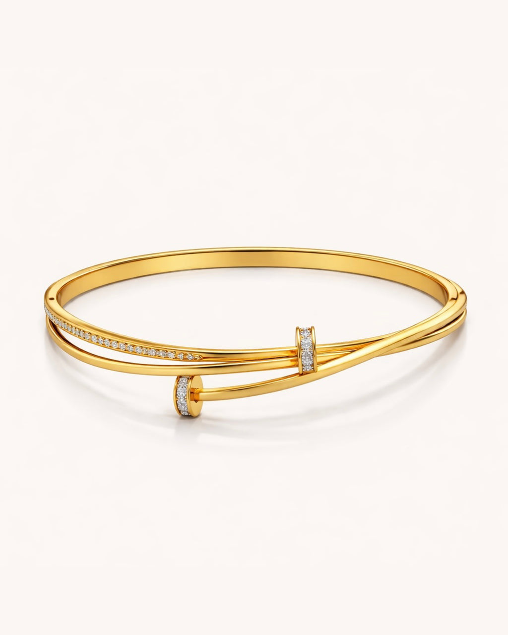 Crossover Bangle Bracelet