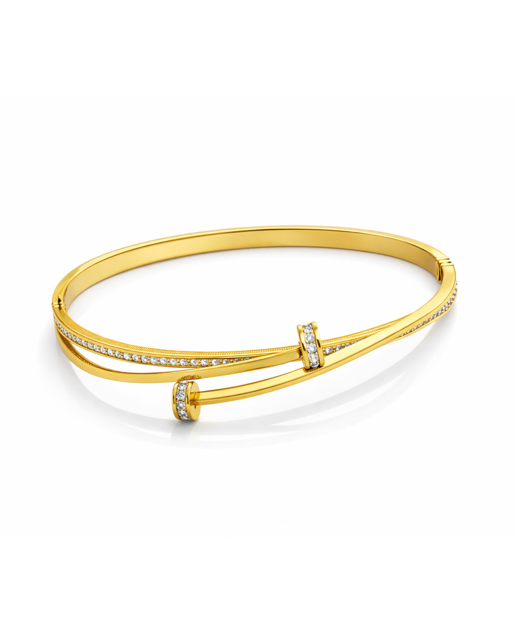 Crossover Bangle Bracelet