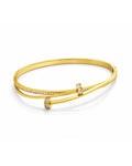 Crossover Bangle Bracelet