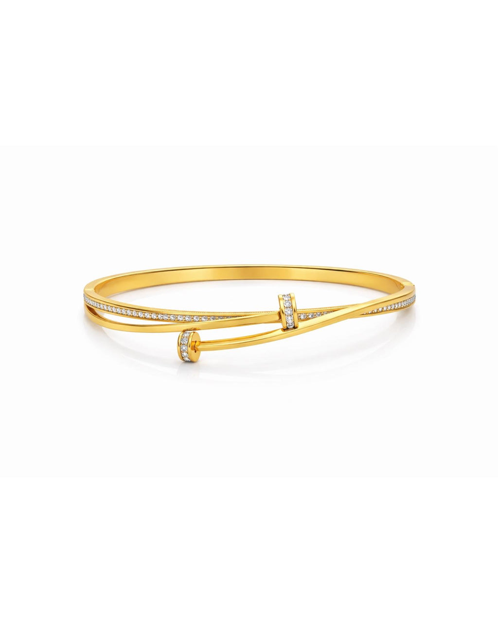 Crossover Bangle Bracelet