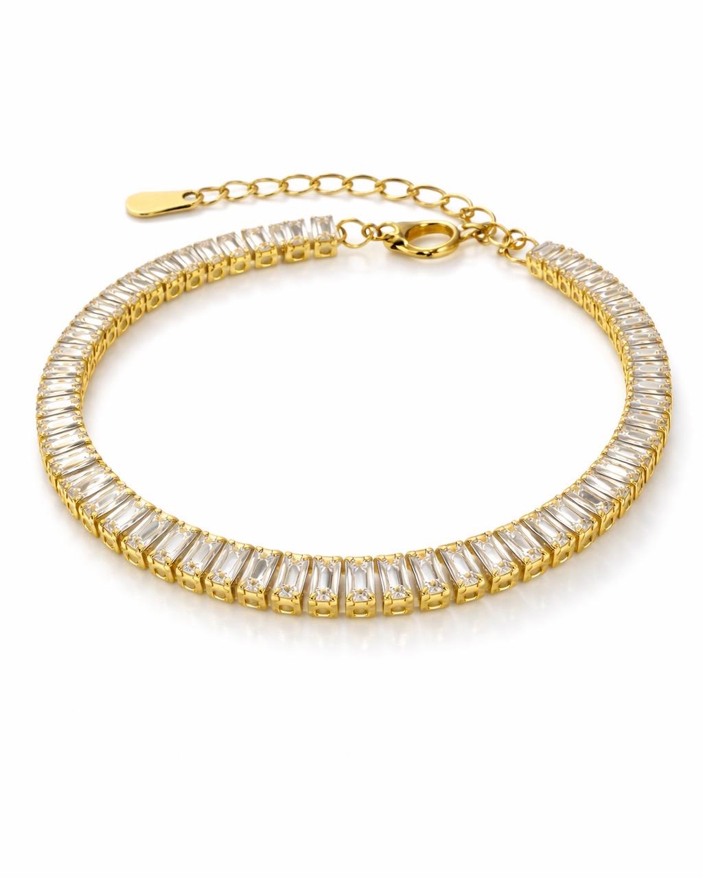 Crystal Baguette Stone Bracelet