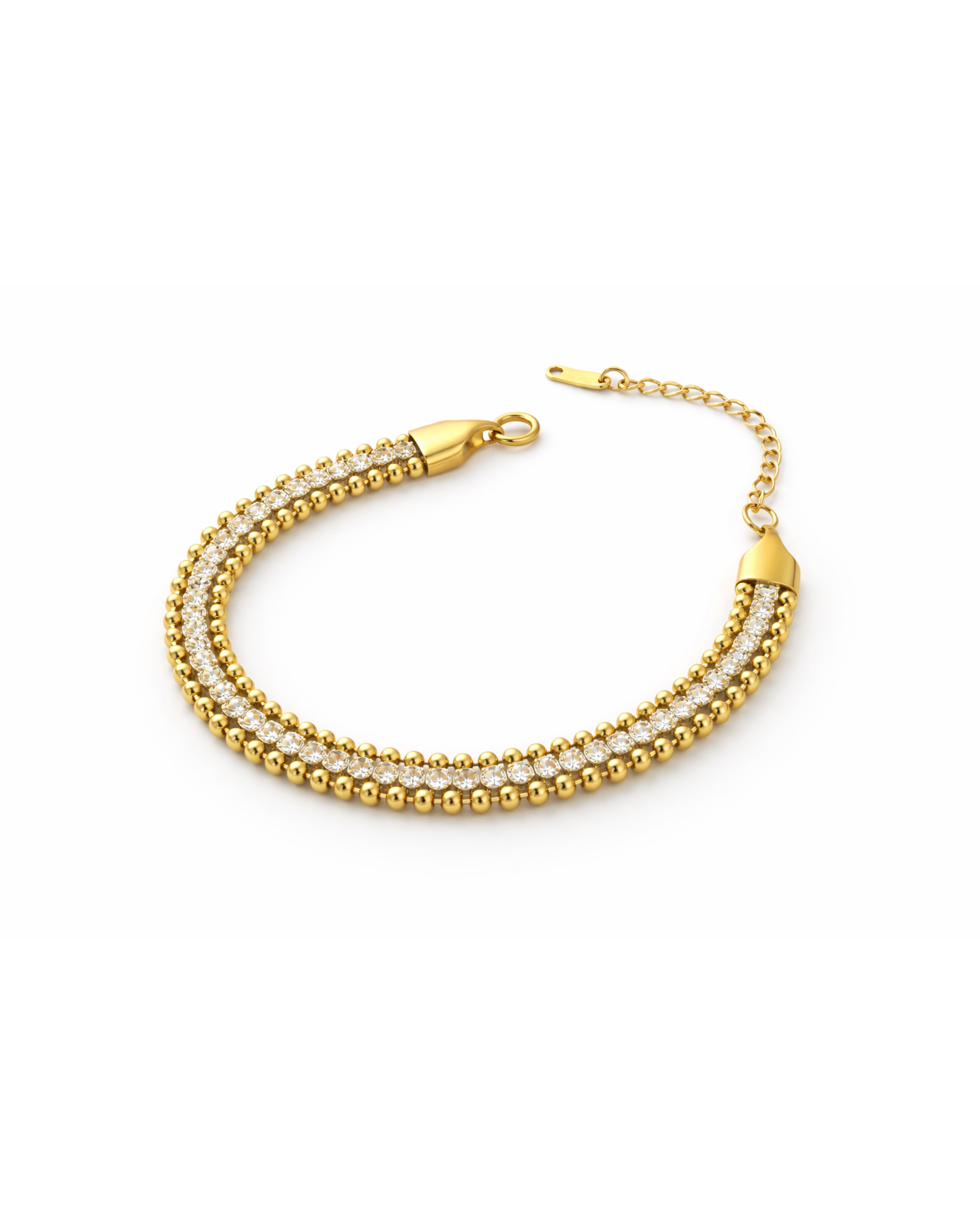 Double Layered Zircon Bracelet