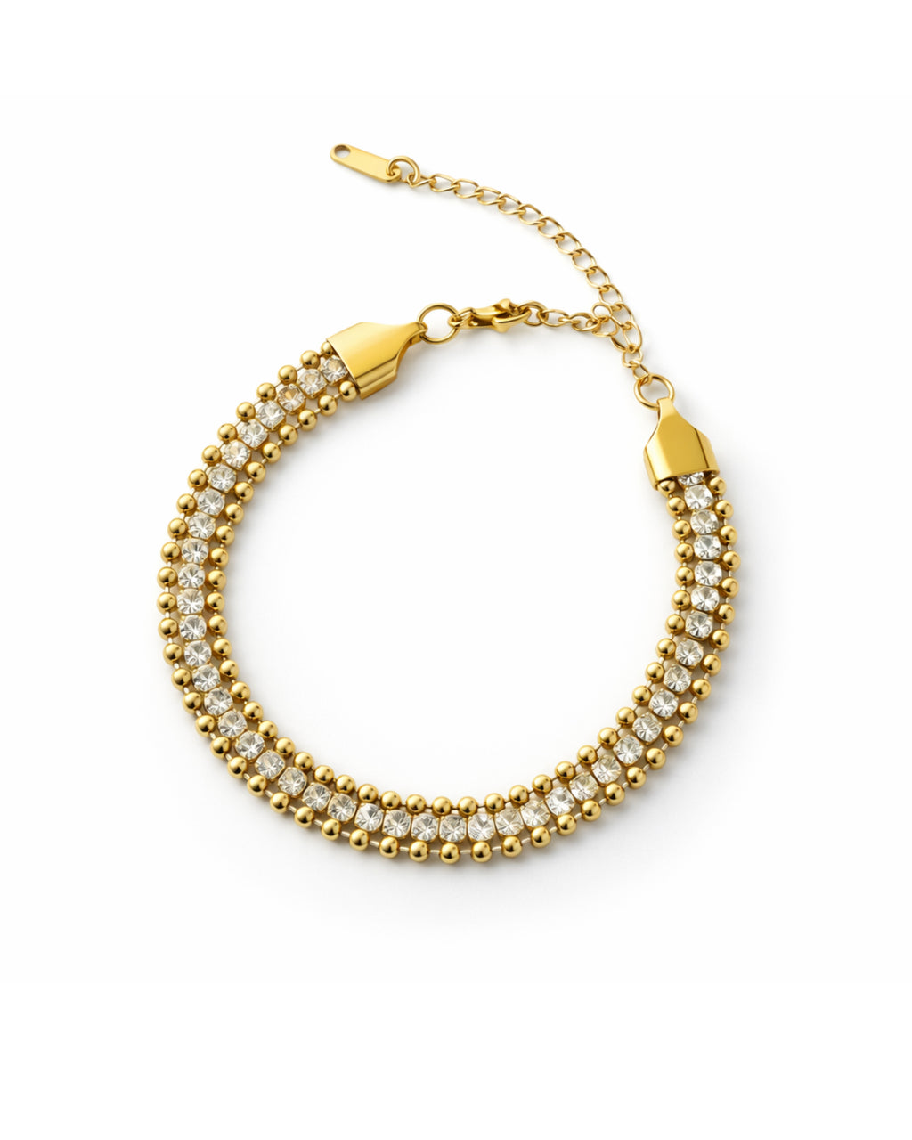 Double Layered Zircon Bracelet