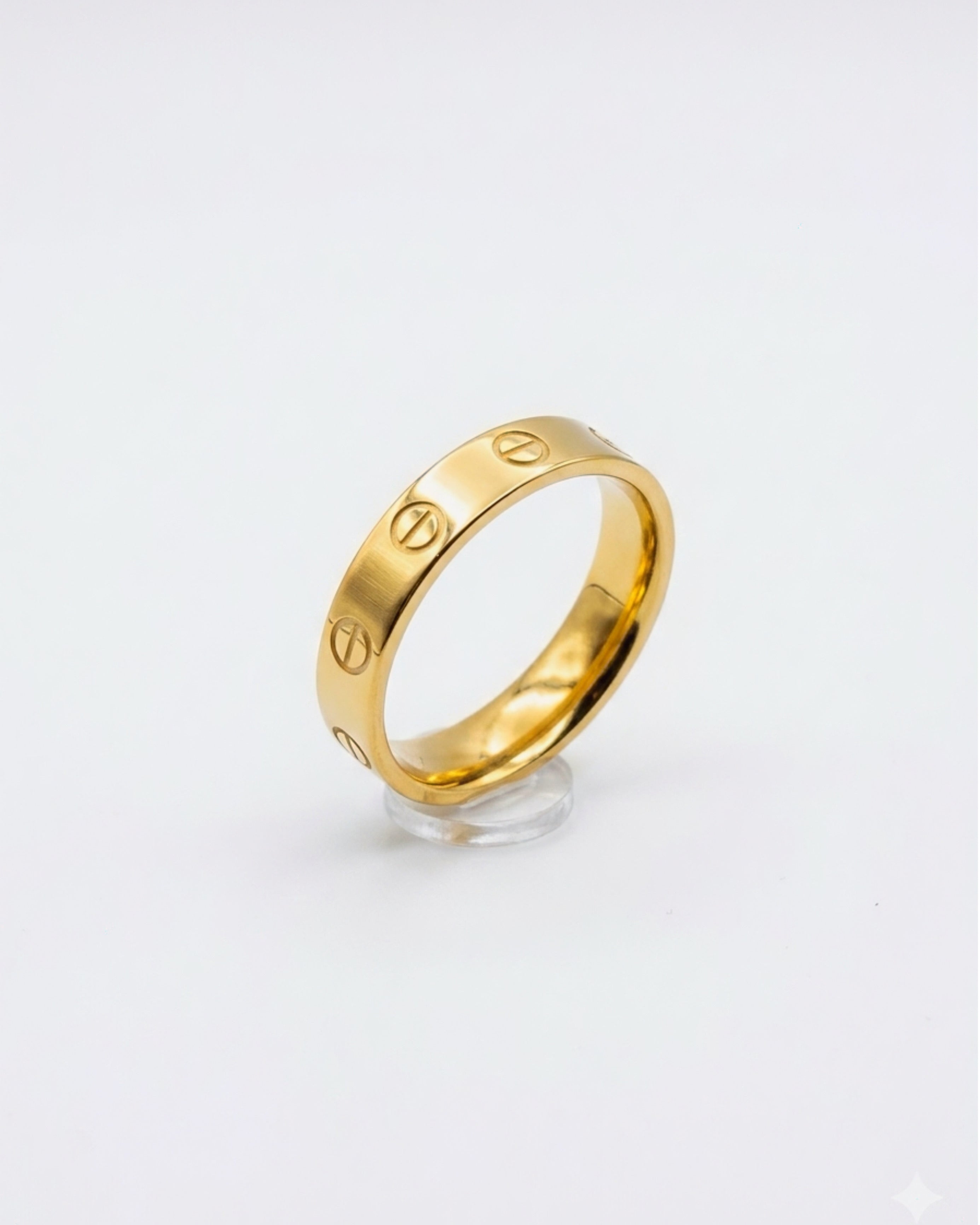 Screw Band Ring