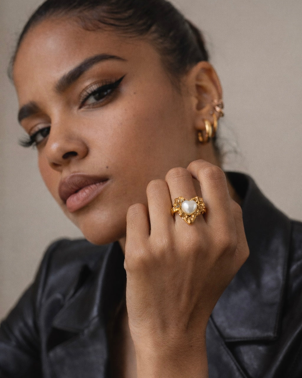Molten Heart Statement Ring