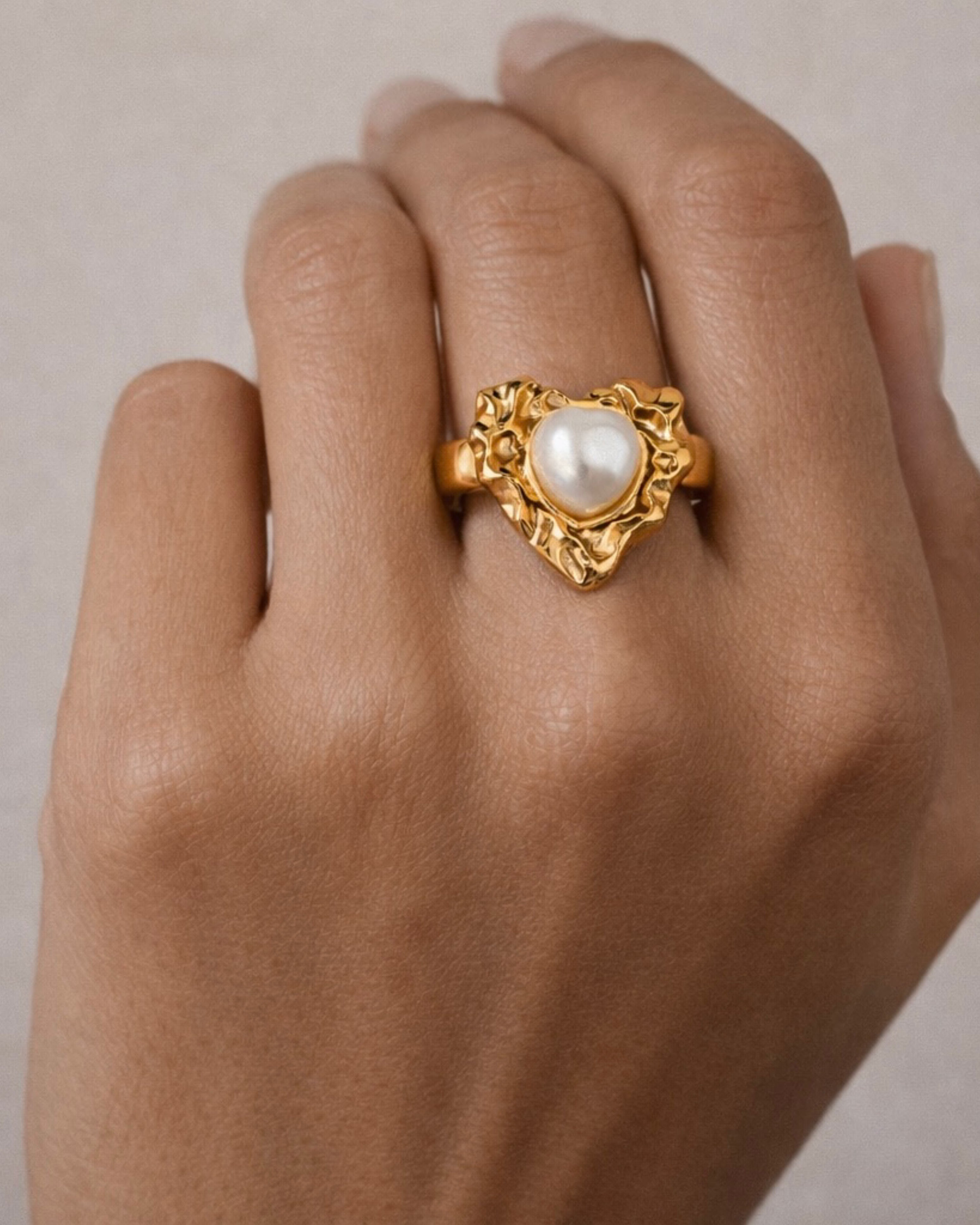 Molten Heart Statement Ring