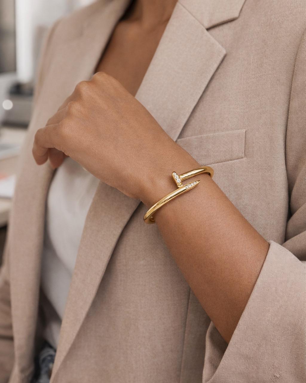 Nail Bangle Bracelet