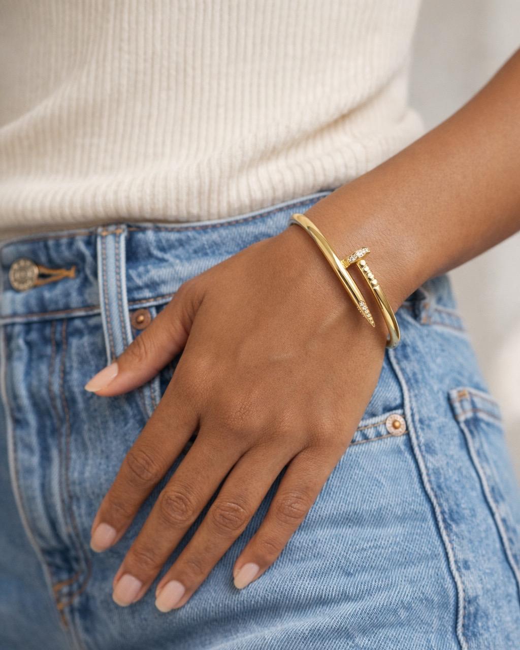 Nail Bangle Bracelet