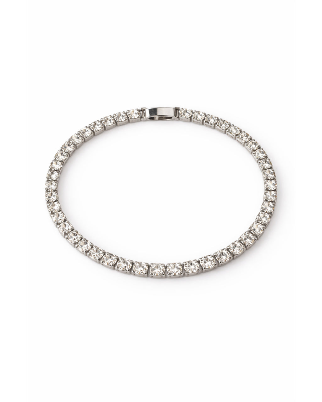 Silver Zircon Tennis Bracelet