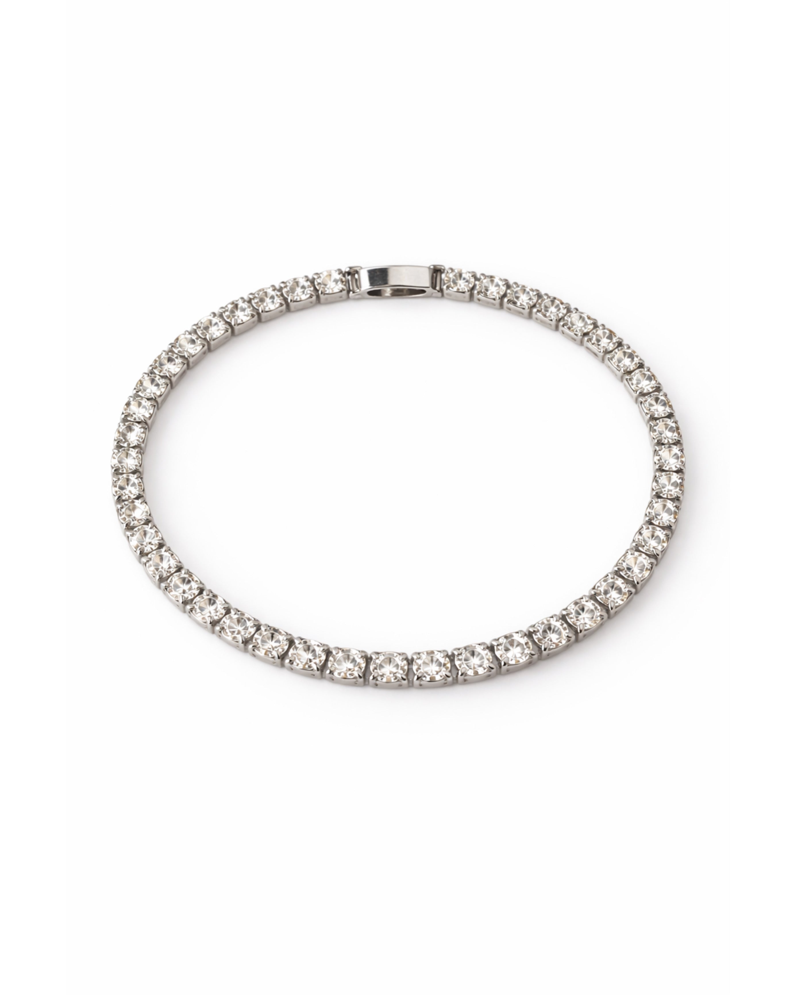 Silver Zircon Tennis Bracelet