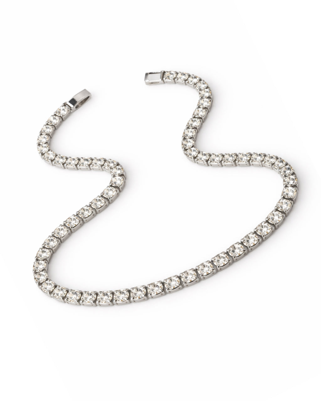 Silver Zircon Tennis Bracelet